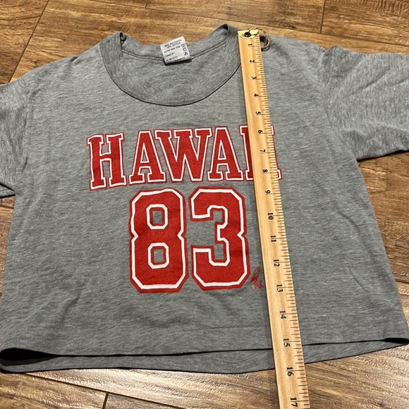 Vintage Hawaii 83 Poly Tee crop top by Tee Jays - Picture 5 of 7